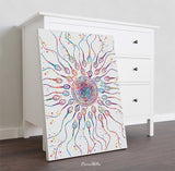 Sperms and Egg Art Watercolor Print Uterus Fertility Gynecology Medical Art Medicine Fertilization Baby OBGYN Medical Nurse Midwife-1131