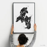 Cocker Spaniel Dog Watercolor Print Cocker Jumping Playing Bouncing Gift Pet Dog Love Puppy Pet Art Dogart Abstract Poster Dog Art-1416