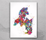 Cocker Spaniel Dog Watercolor Print Cocker Jumping Playing Bouncing Gift Pet Dog Love Puppy Pet Art Dogart Abstract Poster Dog Art-1416