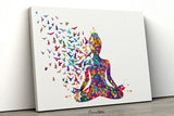 Yoga Art, Yogi, Yoga Poster, Yoga Pose, Yoga Print, Yoga Woman Watercolor, Yoga Studio, Sukhasana Pose, Yoga Wall Decor, Yoga Gift, Yoga-899