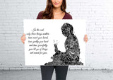 Buddha Quote Watercolor Print Wall Art Poster Buddhism Meditation Wall Decor Art Home Inspirational Quote Wall Hanging Zen Yoga Poster-2170