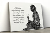 Buddha Quote Watercolor Print Wall Art Poster Buddhism Meditation Wall Decor Art Home Inspirational Quote Wall Hanging Zen Yoga Poster-2170