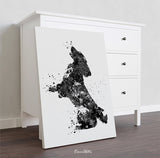 Cocker Spaniel Dog Watercolor Print Cocker Jumping Playing Bouncing Gift Pet Dog Love Puppy Pet Art Dogart Abstract Poster Dog Art-1417