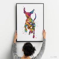 Hungarian Vizsla Dog Watercolor Print Magyar Dog Pet Gift Dog Love Puppy Friend Dog Art Customizable Animal Poster Vizsla Poster Dogart-1450