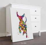 Hungarian Vizsla Dog Watercolor Print Magyar Dog Pet Gift Dog Love Puppy Friend Dog Art Customizable Animal Poster Vizsla Poster Dogart-1450