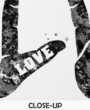 Peace Love Rock Symbol Watercolor Print ASL Sign Language Love Hand Sign Poster Rock Sign Peace Hand Manual Alphabet Teen Room Decor-2342