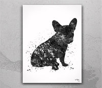 French Bulldog Watercolor Print Set of 3 Frenchie print Bouledogue Francais Art Gift Pet Dog Love Friend Animal Doglover Poster Dog Art-1556