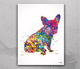 French Bulldog Watercolor Print Set of 3 Frenchie print Bouledogue Francais Art Gift Pet Dog Love Friend Animal Doglover Poster Dog Art-1556