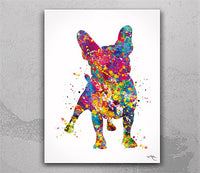 French Bulldog Watercolor Print Set of 3 Frenchie print Bouledogue Francais Art Gift Pet Dog Love Friend Animal Doglover Poster Dog Art-1556