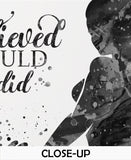 Bodybuilding Watercolor Print Fitness Girl Quote Fit Girl Mom Female Woman Dumbbells Wall Art Gym Weight Lifting Sport Weight Training-2487