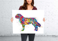 St Bernard Dog Watercolor Art Print Gift Pet Add Best Doglover Gift Pet Housewarming Gift Poster Dog Art Pet Loss Wall Hanging Wall Art-662