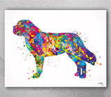 St Bernard Dog Watercolor Art Print Gift Pet Add Best Doglover Gift Pet Housewarming Gift Poster Dog Art Pet Loss Wall Hanging Wall Art-662