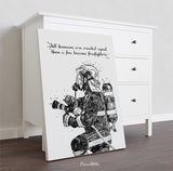 Fireman Quote Watercolor Print Firefighter Gift Fire Department Fire Soldier Hero Wall Art Wall Decor Rescue Personalised Hero Gift-1901