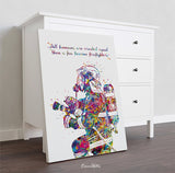 Fireman Quote Watercolor Print Firefighter Gift Fire Department Fire Soldier Hero Wall Art Wall Decor Rescue Personalised Hero Gift-1901