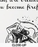 Fireman Quote Watercolor Print Firefighter Gift Fire Department Fire Soldier Hero Wall Art Wall Decor Rescue Personalised Hero Gift-1901