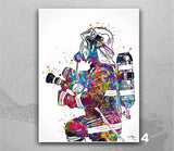Fireman Firefighter Watercolor Print Firefighter Gift Fire Department Fire Soldier Wall Art Wall Decor Rescue Personalised Hero Gift-590