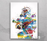 Fireman Firefighter Watercolor Print Firefighter Gift Fire Department Fire Soldier Wall Art Wall Decor Rescue Personalised Hero Gift-590