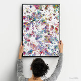 Uric Acid Crystals Watercolor Print Clinic Wall Art Arthritis Art Office Gout Wall Hanging Rheumatology Disorders Rheumatologist Gift-2490