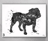 English Bulldog Art Watercolor Dog Print Pet Gift Pet Dog Love Friend Dog British Bulldog Dog Art Dog Wall Art Doglover Gift Dog Print-468