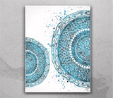 Cross Section of Human Hair Watercolor Print Skin Histology Dermatology Art Medical Art Dermatologist Gift Clinic Decor Hair Cell Art-1153