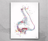 ENT Doctor Ear Nose Throat Watercolor Print Student Graduation Doctor Art Clinic Decor Doctor Medical Art Medical Office Surgery Doctor-84