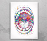 ENT Doctor Ear Nose Throat Watercolor Print Student Graduation Doctor Art Clinic Decor Doctor Medical Art Medical Office Surgery Doctor-84