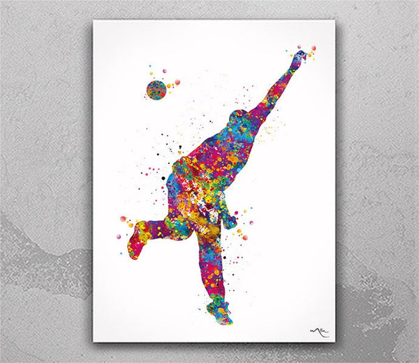 Cricket Player Male Watercolor Print Man Cricket Gift Cricket Art Man Cave Wall Decor Cricket Player Boy Gift Home Decor Sport Wall Art-2510