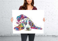 Basset Hound Dog Watercolor Dog Print Basset Hound Pet Dog Love Puppy Friend Animal Dog Pet Art Dogart Basset Hound Poster Dog Art-1444