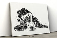 Basset Hound Dog Watercolor Dog Print Basset Hound Pet Dog Love Puppy Friend Animal Dog Pet Art Dogart Basset Hound Poster Dog Art-1444