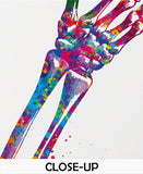 Arm Anatomy Skeletal System Watercolor Print Arm Bone Human Body Anatomy Art Medical Art Wall Hanging Graduation Gift Clinic Decor Gift-1040