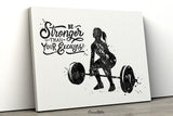 Woman Weight Lifter Quote Watercolor Print Female Weightlifter Gift Art Wall Decor Gym Fitness and she lifted motivational Wall Art-2139