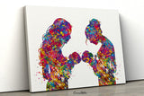 Two Moms Two Baby Watercolor Print Same Sex New Moms LGBT Family Love Wins Wedding Gift Wall Art Gay Lesbian Gift Twin Baby Mrs and Mrs-2141