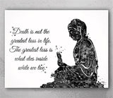 Buddha Quote Watercolor Print Wall Art Poster Buddhism Meditation Wall Decor Art Home Inspirational Quote Wall Hanging Zen Yoga Poster-2538