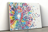DNA Genome Sequence Map Art Watercolor Print Molecule Medical Wall Art Science Genetic Office Clinic Laboratory Biology Abstract Art-2570 - CocoMilla