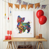 Yorkshire Terrier Watercolor Print Yorkie Art Print Terrier Art Gift Pet Dog Lover Gift Puppy Poster Wall Art Dog Art Housewarming Gift-552