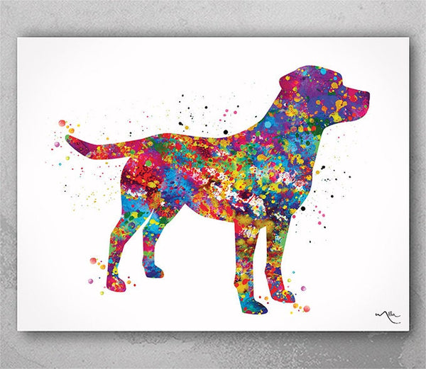 Labrador Dog Watercolor Print Pet Loss Art Gift Dog Love Puppy Friend Dog Poster Dog Art Personelized Gift Animal Poster Dog Art Poster-773