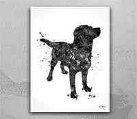 Labrador Dog Watercolor Print Pet Gift Pet Dog Love Puppy Personelized Pet Loss Gift Poster Dog Art Customizable Dog Poster Wall Art-772