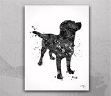 Labrador Dog Watercolor Print Pet Gift Pet Dog Love Puppy Personelized Pet Loss Gift Poster Dog Art Customizable Dog Poster Wall Art-772