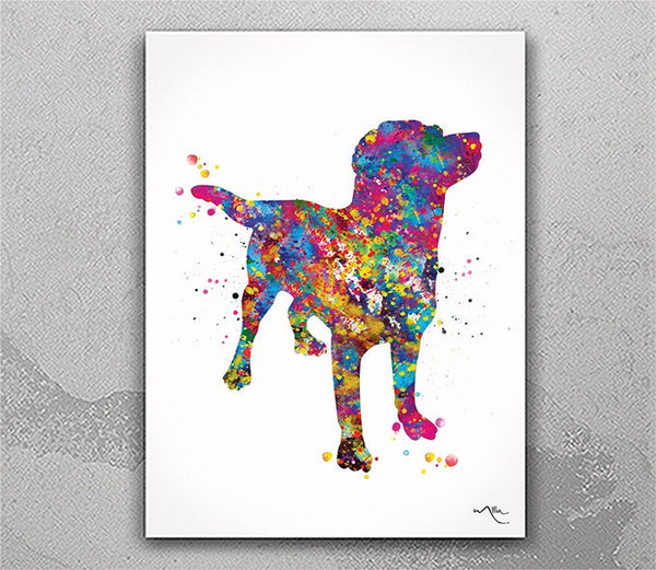 Labrador Dog Watercolor Print Pet Gift Pet Dog Love Puppy Personelized Pet Loss Gift Poster Dog Art Customizable Dog Poster Wall Art-772