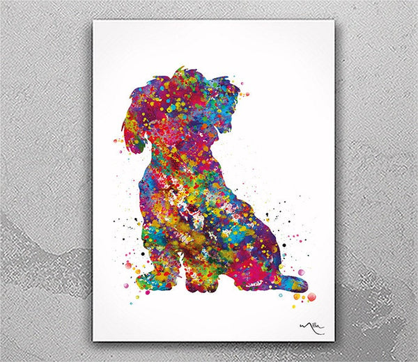 Maltese Dog Art Watercolor Print Pet Gift Dog Love Friend Dog Maltese Poster Puppy Gift Dog Art Wall Art Doglovers Gift Dog Print-2643