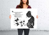 Pregnant Woman Quote Watercolor Print Pregnancy Mom Gift Butterfly Obstetrician Nursing Baby Shower New Mum Mother Gift Midwife Gift-2644