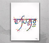 Sikh Wall Art Watercolor Prints Set of 3 Waheguru, Ek Onkar, Satnaam, Ik Onkar, Sikhism Art Decor House Warming Diwali Gift Punjabi-2670