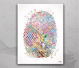 Personalized Fingerprint, Actual Fingerprint, Watercolor Print, Digital Download, Keepsake, Memorial Gift, Unique Gift, Loss Gift, Download