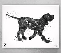 Italian Spinone Watercolor Print Personelized Memorial Gift Pet Spinone Italiano Doglover Gift Pet Animal Spinone Dog Poster Dog Art-1589