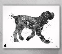 Italian Spinone Watercolor Print Personelized Memorial Gift Pet Spinone Italiano Doglover Gift Pet Animal Spinone Dog Poster Dog Art-1589