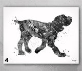 Italian Spinone Watercolor Print Personelized Memorial Gift Pet Spinone Italiano Doglover Gift Pet Animal Spinone Dog Poster Dog Art-1589