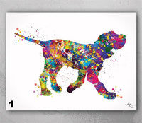 Italian Spinone Watercolor Print Personelized Memorial Gift Pet Spinone Italiano Doglover Gift Pet Animal Spinone Dog Poster Dog Art-1589