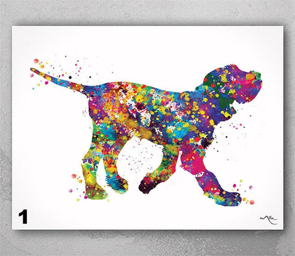 Italian Spinone Watercolor Print Personelized Memorial Gift Pet Spinone Italiano Doglover Gift Pet Animal Spinone Dog Poster Dog Art-1589