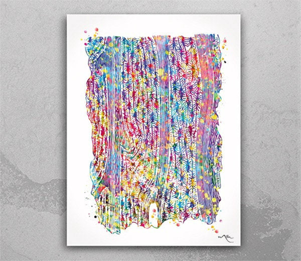 Bone Structure Watercolor Print Human Anatomy Skeletal Bones Medical Art Science Art Orthopedic Art Nurse Skeleton Print Clinic Decor-1275