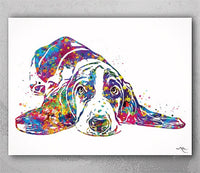 Basset Hound Dog Watercolor Dog Print Basset Hound Pet Dog Love Puppy Friend Animal Dog Pet Art Dogart Basset Hound Poster Dog Art-1444